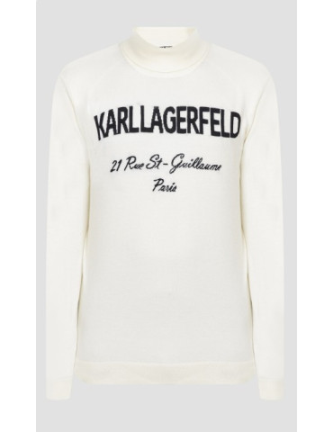 Lagerfeld. Светр чоловічий Гольф Молочний 534399/89