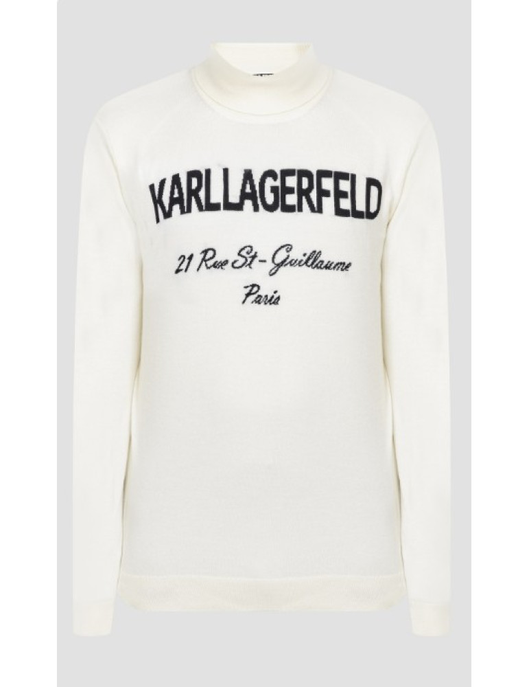 Lagerfeld. Светр чоловічий Гольф Молочний 534399/89