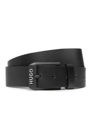 HUGO. Шкіряний ремінь чорний 50503404